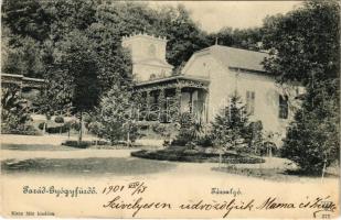 1901 Parád-gyógyfürdő, Társalgó. Klein Mór kiadása (EK)