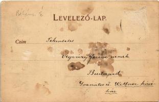 1899 (Vorläufer) Mezőberény, Piac tér, templom, Magyar Király szálloda. Piltz Márton kiadása (Rb)