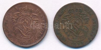 Belgium 1870-1875. 2c bronz (2xklf) T:VF,F
Belgium 1870-1875. 2 Centimes bronze (2xdiff) C:VF,F
Kr...