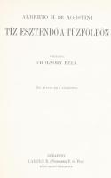 Magyar Földrajzi Társaság Könyvtára sorozat 7 kötete: 

[Agostini, Alberto Maria de (1883-1960)] A...