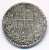 1915KB 1K Ag "Ferenc József" T:XF patina Adamo K5.1