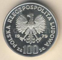 Lengyelország 1979. 100Zl Ag "Hiúz" T:PP