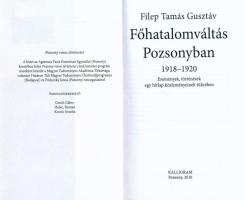 Pozsony két világháború közti történetét feldolgozó könyv, 2 db: Simon Attila: Küzdelem a városért. ...
