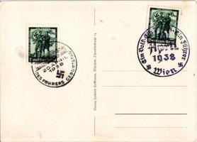 1938 Ein Volk, ein Reich, ein Führer. Volk steht zu Volk. Wir alle gehören dem Führer Dein Dank, Dei...