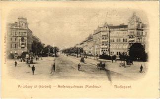 1901 Budapest VI. Andrássy úti körönd. Rigler J.E. rt. (vágott / cut)