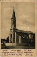 1915 Tasnád, Római katolikus templom. Hulka Károly kiadása / Catholic church