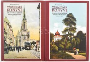 Bencsik Gábor: Vármegyék Könyve. Milleniumi Körkép Magyarországról. Első és Második rész. Bp.,2008, Magyar Mercurius, 304; 336 p. Rendkívül gazdag képanyaggal illusztrált. Kiadói kartonált papírkötés, kiadói papír védőborítóban, jó állapotban.