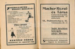 1921. évi atlétikai évkönyv. Nemzeti Sportkönyvtár 3. sz. Szerk.: Vadas Gyula. Bp., 1922, Honvédelem...