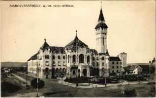 Marosvásárhely, Targu Mures; Szabad kir. város székháza. Porjes S. Sándor kiadása / town hall