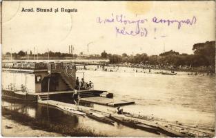 1924 Arad, Strand si Regata / strandfürdő / beach, spa. photo (fl)