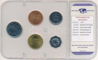 Libanon 1996-2006. 50l-500L (5xklf) "A világ pénzei" forgalmi összeállítás fóliatokban, né...