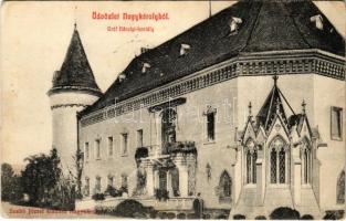 1909 Nagykároly, Carei; Gróf Károlyi kastély. Szabó József kiadása / castle (fl)