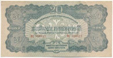 1944. 20P "A Vöröshadsereg Parancsnoksága" T:F szép papír Adamo P45