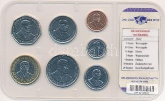 Mauritius 1999-2012. 5c-20R (7xklf) "A világ pénzei" forgalmi összeállítás fóliatokban, né...