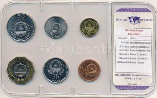 Zöld-foki Köztársaság 1994. 1E-100E (6xklf) "A világ pénzei" forgalmi összeállítás fóliato...