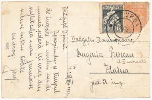 1924 Torda, Turda; Szódagyár, autók / Fabrica Solvay / soda factory, automobiles (gyűrődések / creas...