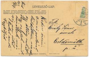 1913 Gaina-hegy, Gajna-hegy; Aradi Turista Egyesület "Czárán Gyula" menedékháza és meteoro...