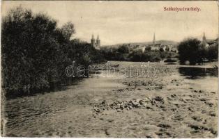 1914 Székelyudvarhely, Odorheiu Secuiesc; látkép. Dragomán S. J. kiadása / general view (EK)