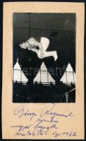 1962 Csányi Rajmund (1936-) tornász, olimpikon aláírása