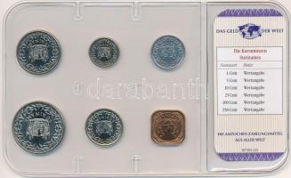 Suriname 1982-1989. 1c-250c (6xklf) "A világ pénzei" forgalmi összeállítás fóliatokban, né...