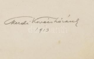 Kézdi-Kovács Lóránt (1897-1916), 5 db mű: Női aktok, 1913-14. Szén vagy kréta, papír, mindegyik jelz...