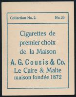 cca 1910 Fürdőruhás hölgy, színezett fotó, hátoldalán cigaretta reklámmal, 6×5 cm