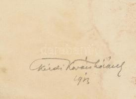 Kézdi-Kovács Lóránt (1897-1916), 4 db mű: Férfi aktok, 1913-14. Szén, papír, mindegyik jelzett. Prov...