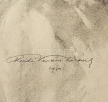 Kézdi-Kovács Lóránt (1897-1916), össz. 5 db mű: Férfi aktok (4 db) és férfi portré (1 db ), 1913-14....