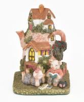 Antik Telefongyár Részvénytársaság Budapest telefonkagyló, fa fogóval, szép állapotban, m: 18 cm