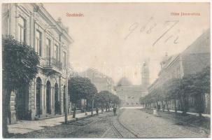 1908 Szatmárnémeti, Satu Mare; Hám János utca. Cseplák Bálintné kiadása / street