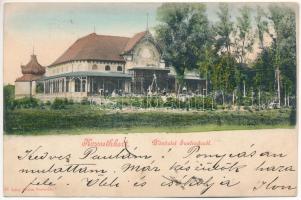 1900 Szatmárnémeti, Satu Mare; Kossuthkert, Városi Kiosk. Lövy Miksa kiadása / restaurant garden (EK)