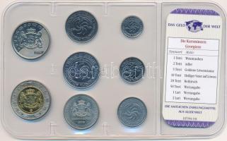 Grúzia 1993-2006. 1t-2L (8xklf) "A világ pénzei" forgalmi összeállítás fóliatokban, német ...