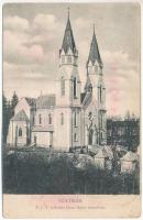 1914 Szatmárnémeti, Satu Mare; A. J. T. kálvária Jézus szíve templom / church / Biserica Calvaria (EK)