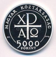 2009. 5000Ft Ag "Kálvin János" kapszulában, tanúsítvánnyal T:PP Adamo EM226