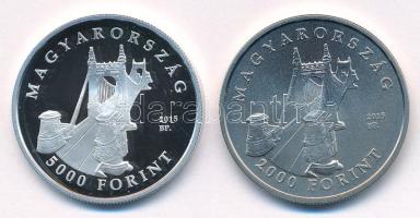 2015. 2000Ft Cu-Ni "Széll Kálmán halálának 100. évfordulója" kapszulában + 5000Ft Ag "...
