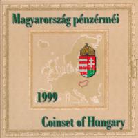 1999. 50f-100Ft (8xklf) "75 éves a Magyar Nemzeti Bank" forgalmi sor dísztokban, belső tok ragasztása minimálisan elengedett. T:PP kis patina Adamo FO32.1