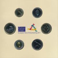 2011. 5Ft-200Ft (6xklf) forgalmi sor szettben, "Magyarország pénzérméi" sorozat T:BU horpa...