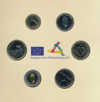 2011. 5Ft-200Ft (6xklf) forgalmi sor szettben, "Magyarország pénzérméi" sorozat, belső tok...