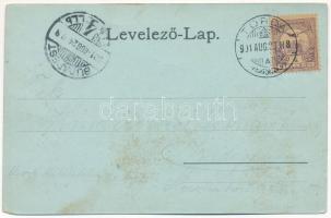 1901 Tordai-hasadék, Cheile Turzii, Torda, Turda; Torda hasadék. Füssy és Sztupjár kiadása / mountai...