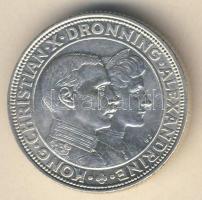 Dánia 1923. 2K Ag "Ezüstlakodalom" T:1/2
