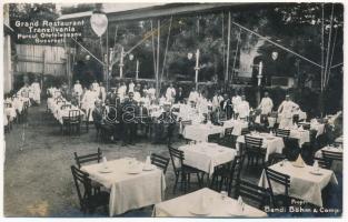 1933 Bucharest, Bukarest, Bucuresti, Bucuresci; Grand Restaurant Transilvania Parcul Oteteleseanu. Propr: Bandi Böhm &amp; Comp. photo (fl)