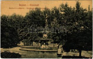 1909 Brassó, Kronstadt, Brasov; Rezsőpark és szökőkút. No. 127. / Rudolfspark, Springbrunnen / park and fountain (EK)