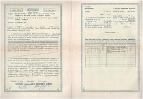 Szeged 1970. Fonciére Általános Biztosító Intézet 2db kitöltött életbiztosítási kötvénye tájékoztató...