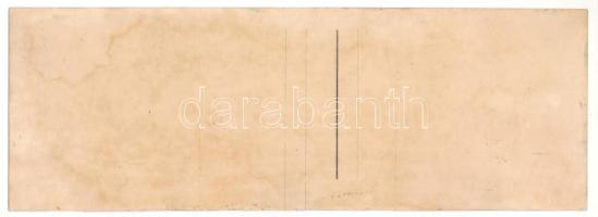 Nagyszeben, Hermannstadt, Sibiu; Hajtatlan panorámalap hibás hátoldali nyomással / Unfolded panorama...