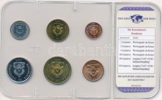 Honduras 1956-2007. 1c-50c (6xklf) "A világ pénzei" forgalmi összeállítás fóliatokban, ném...