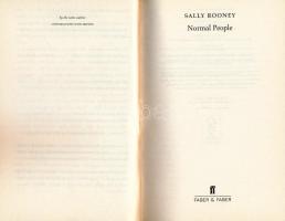 Sally Rooney: Normal people. London, 2018., Faber & Faber. Angol nyelven. Kiadói papírkötés