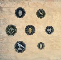 2005. 1Ft-100Ft (7xklf) forgalmi sor szettben + 2005. 10Ft "József Attila", a belső tok ra...