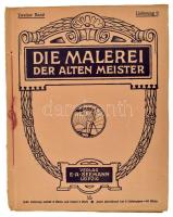 Die Malerei der alten Meister. Zweiter Band, Lieferung 9. Leizpig, é.n. (cca 1910), E. A. Seemann, 8 sztl. lev. + 8 (színes reprodukciók) t. Német nyelven. Kiadói zsinórfűzéses papírkötés, sérült borítóval, belül jó állapotban.