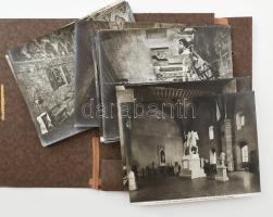 cca 35 db olasz fotó, pecsételve, mappában, 20x25 cm