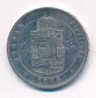 1875KB 1Ft Ag "Ferenc József / Középcímer" Körmöcbánya T:VF ph.
Hungary 1875KB 1 Forint A...